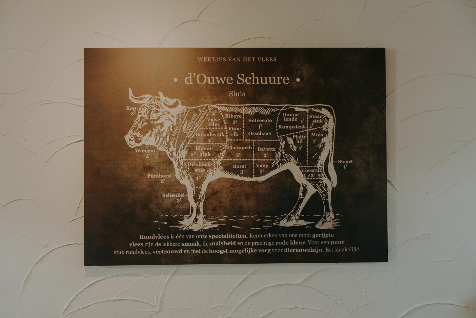 Ouwe Schuure Sluis Exterior foto